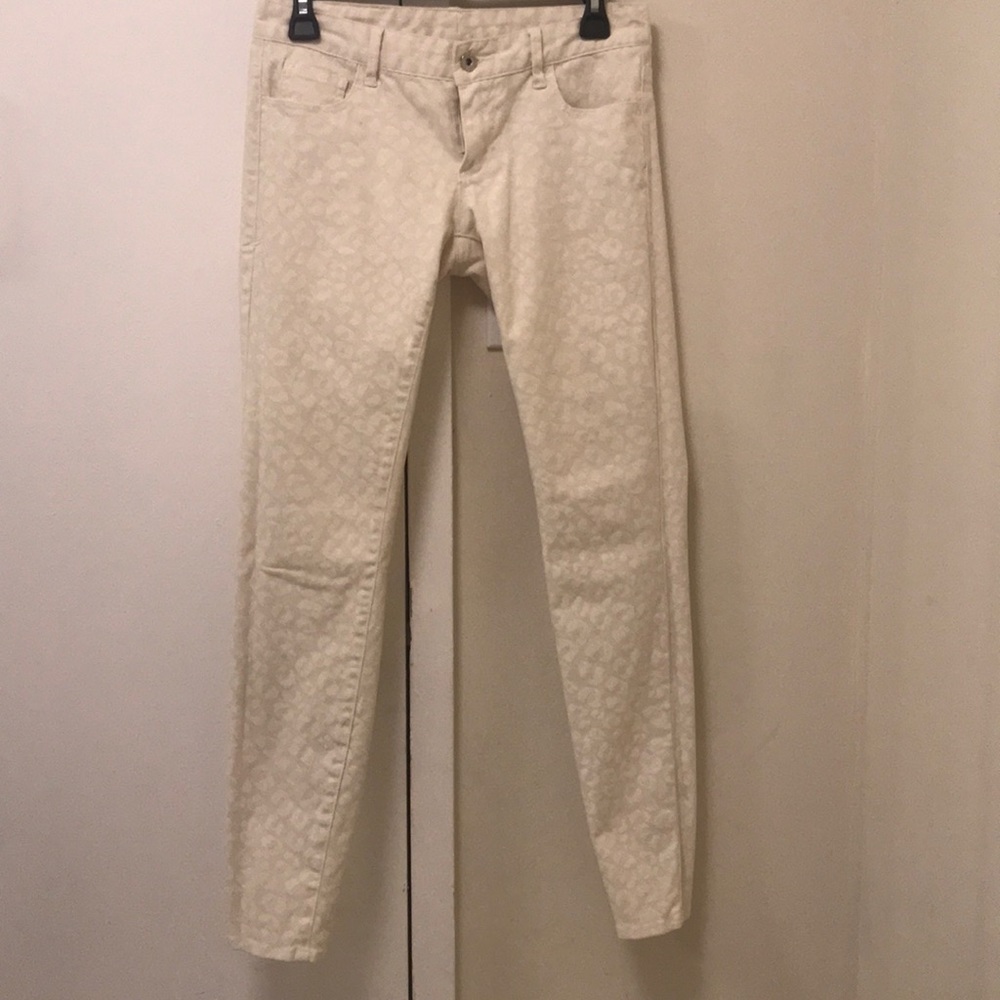 Armani Exchange skinny white jeans size 2